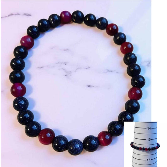 Goldstone & Tigers Eye Bracelet