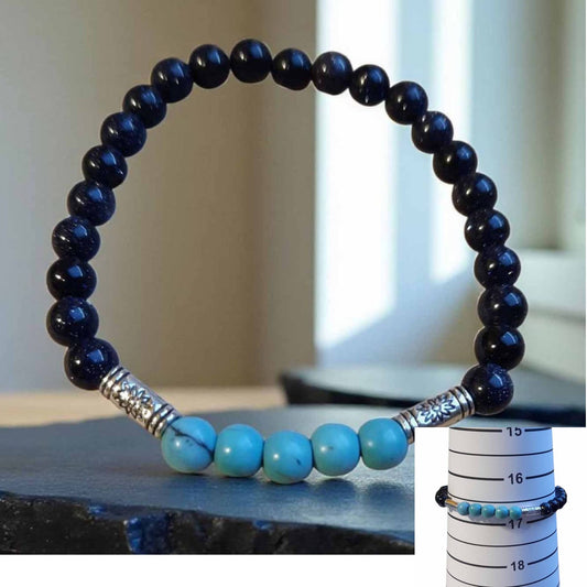Goldstone & Howlite Bracelet