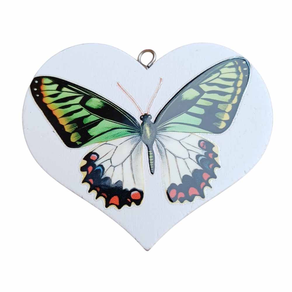 Decorative Hanging Hearts - Birds & Butterflies