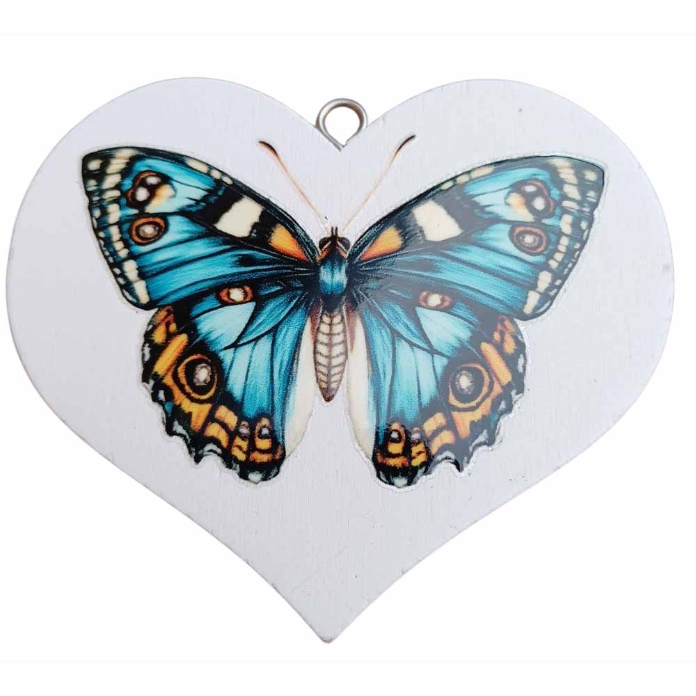Decorative Hanging Hearts - Birds & Butterflies