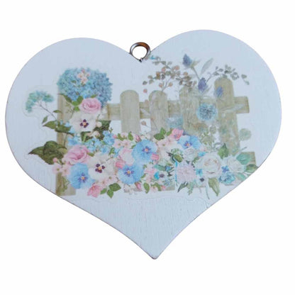 Decorative Hanging Hearts - Floral
