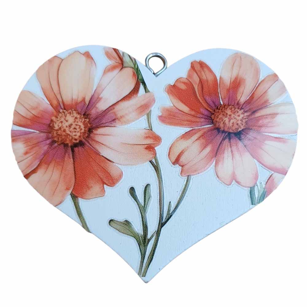 Decorative Hanging Hearts - Floral