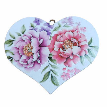 Decorative Hanging Hearts - Floral
