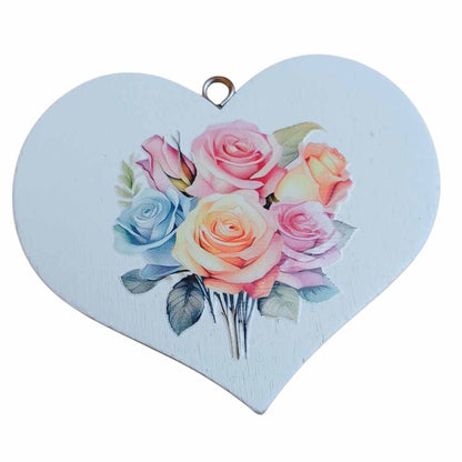Decorative Hanging Hearts - Floral
