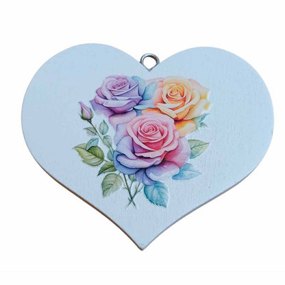 Decorative Hanging Hearts - Floral