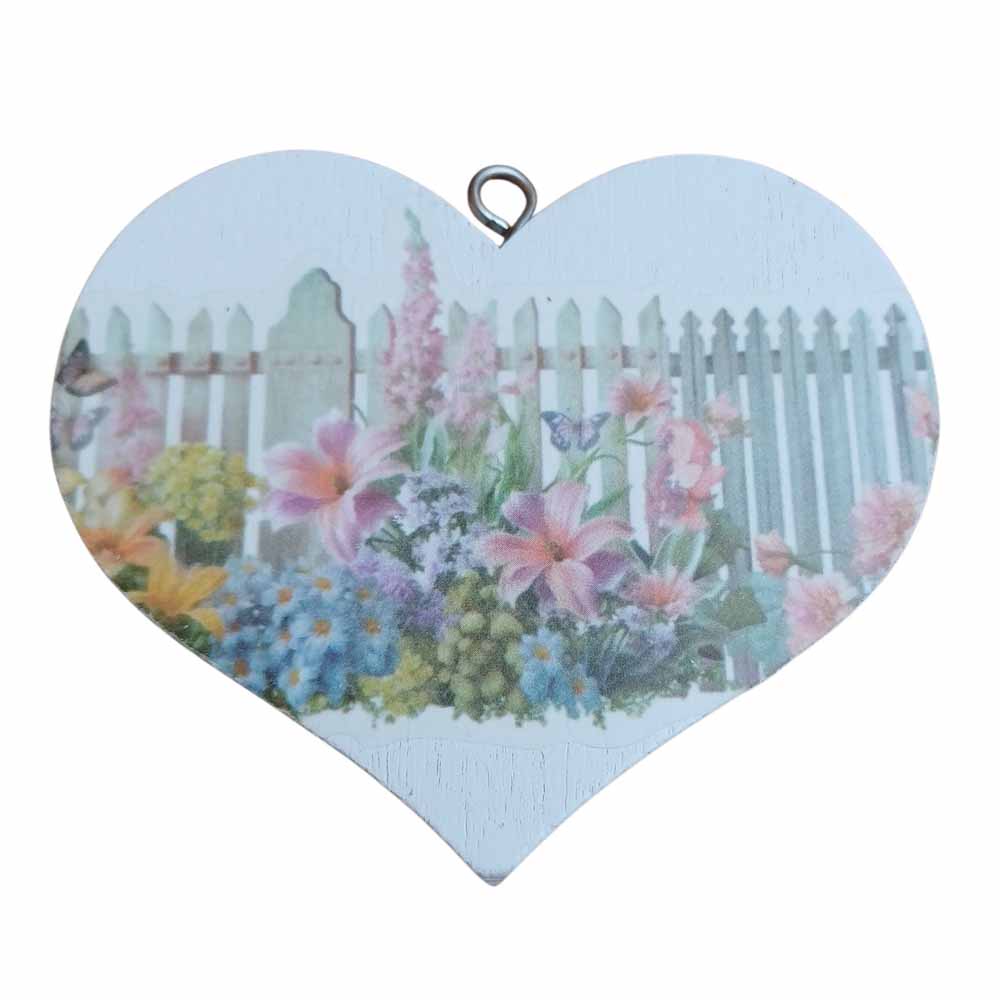 Decorative Hanging Hearts - Floral