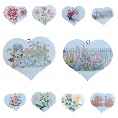 Decorative Hanging Hearts - Floral