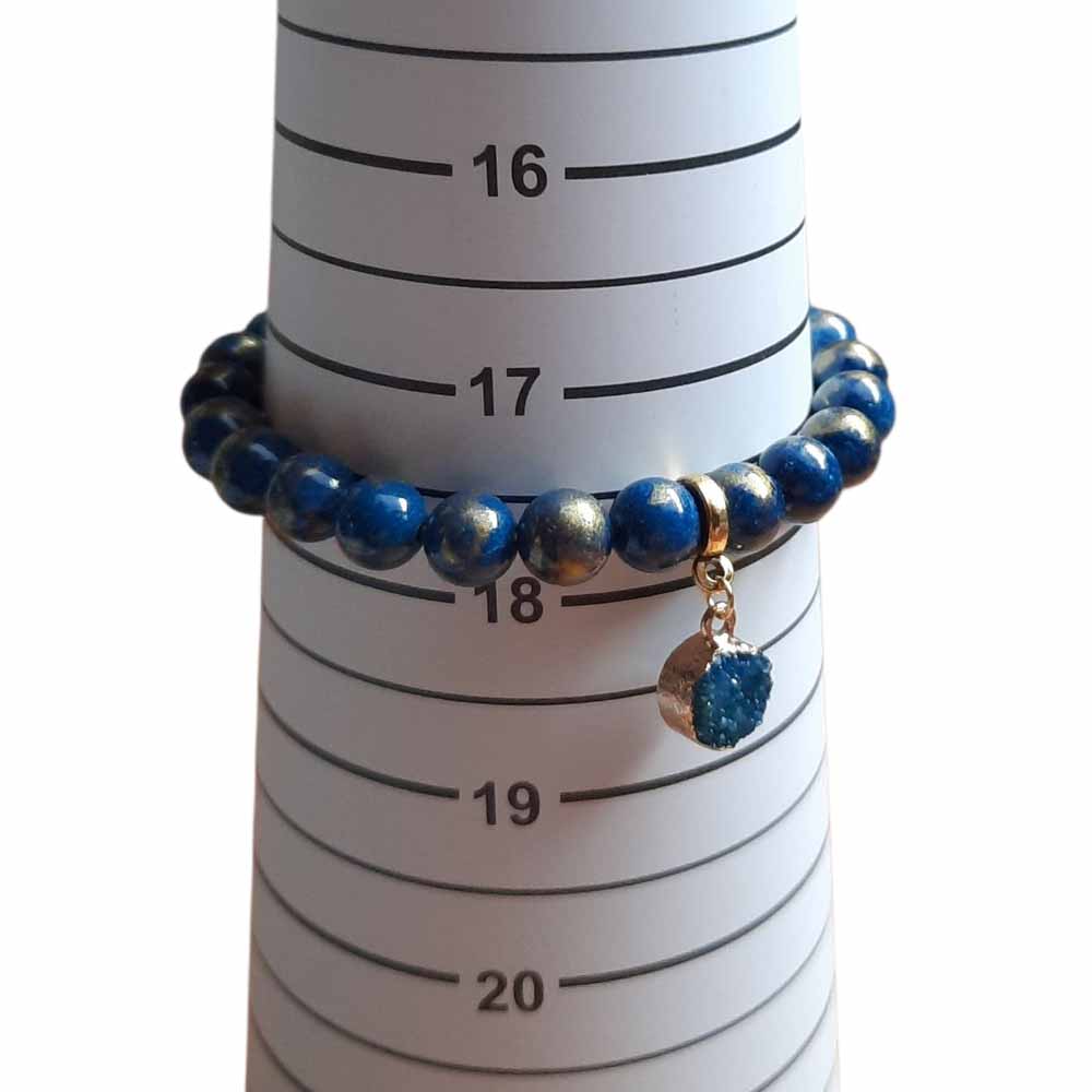 Blue and Gold Bracelet