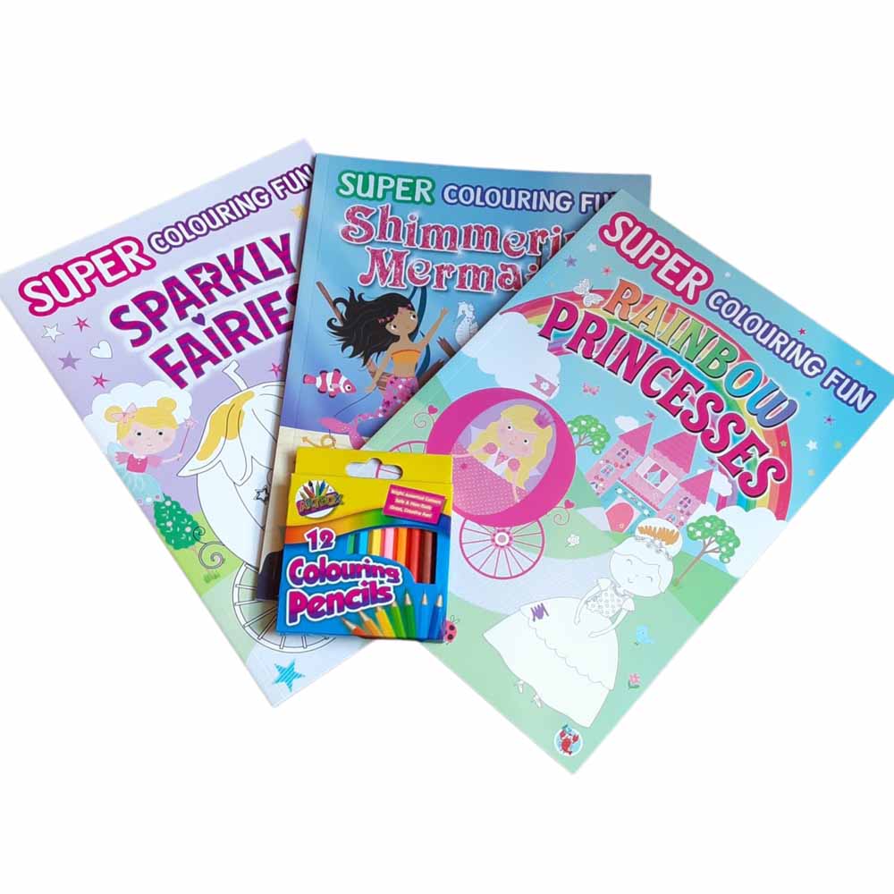 Colouring Book Bundles + Pencils