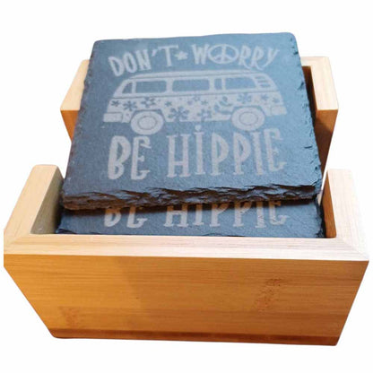 Set of 6 Coasters in Holder