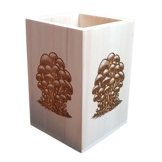 Natural Wood Pen Pot