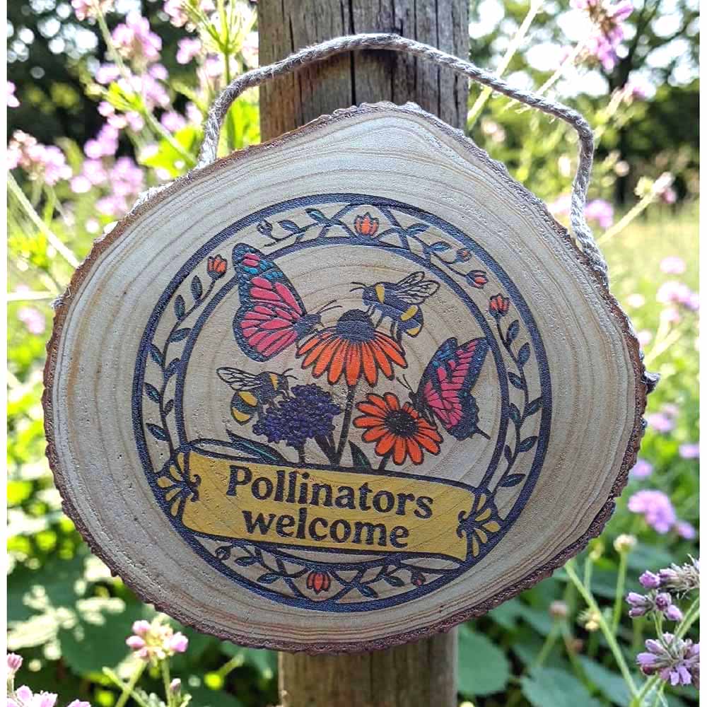 Pollinators Welcome Garden Sign
