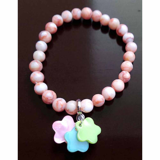 Rhodonite & Shell Bracelet