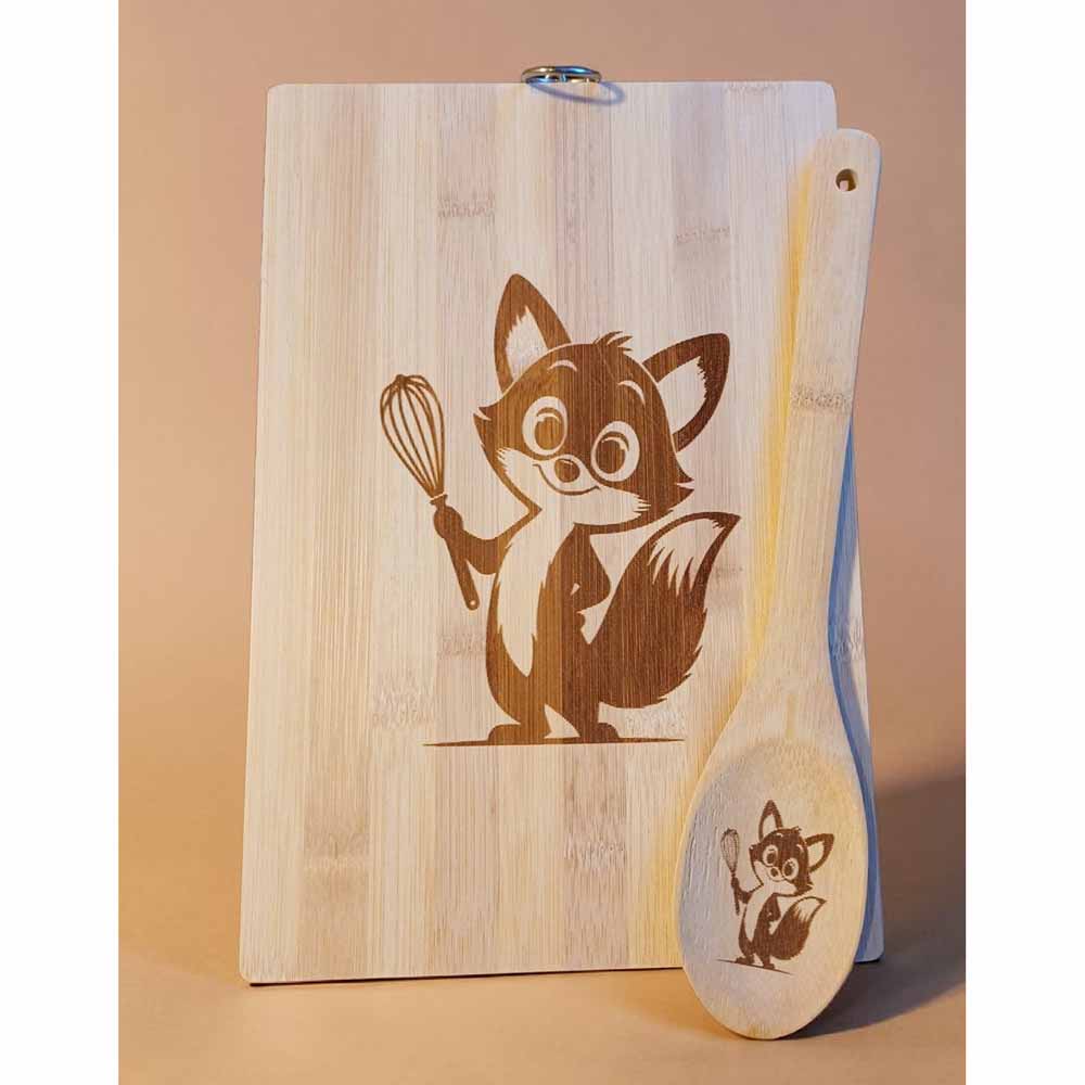 Chopping Board & Spoon - Fox Design