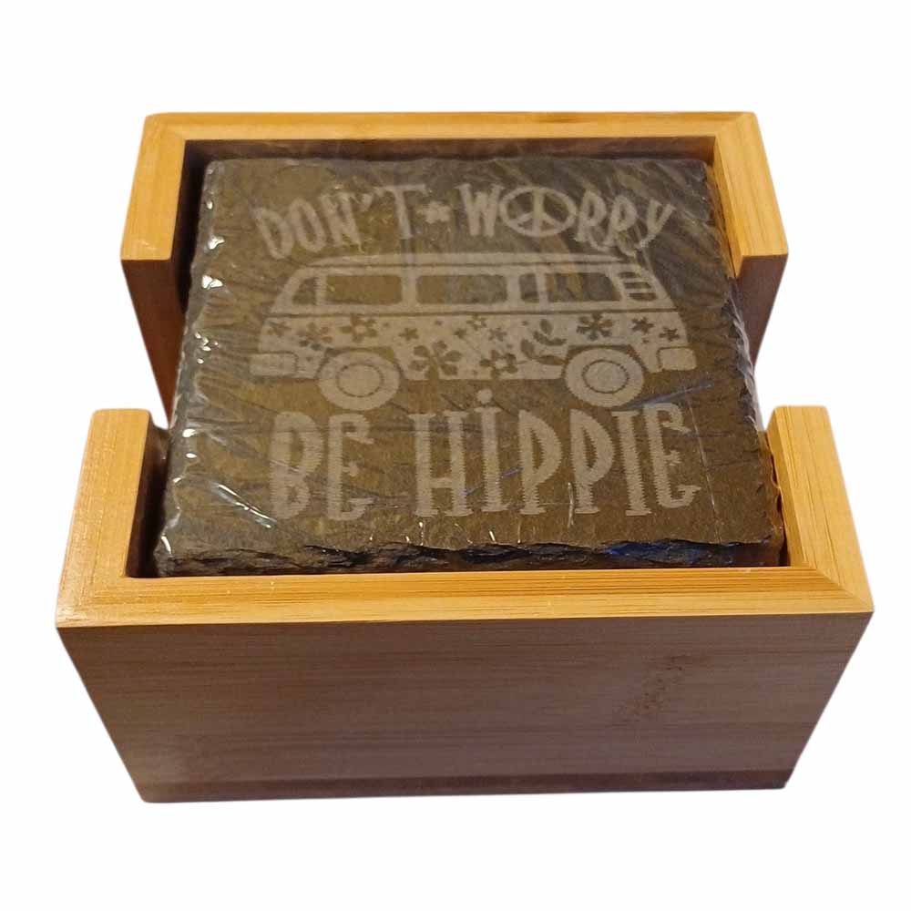 Set of 6 Coasters in Holder