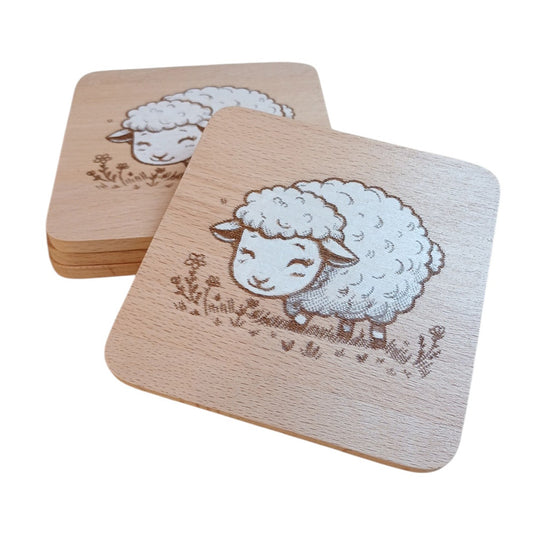 Fluffy Sheep Coasters