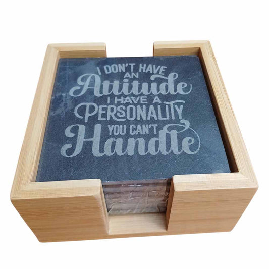 Set of 6 Coasters in Holder