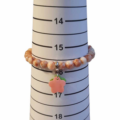 Rhodonite & Shell Bracelet