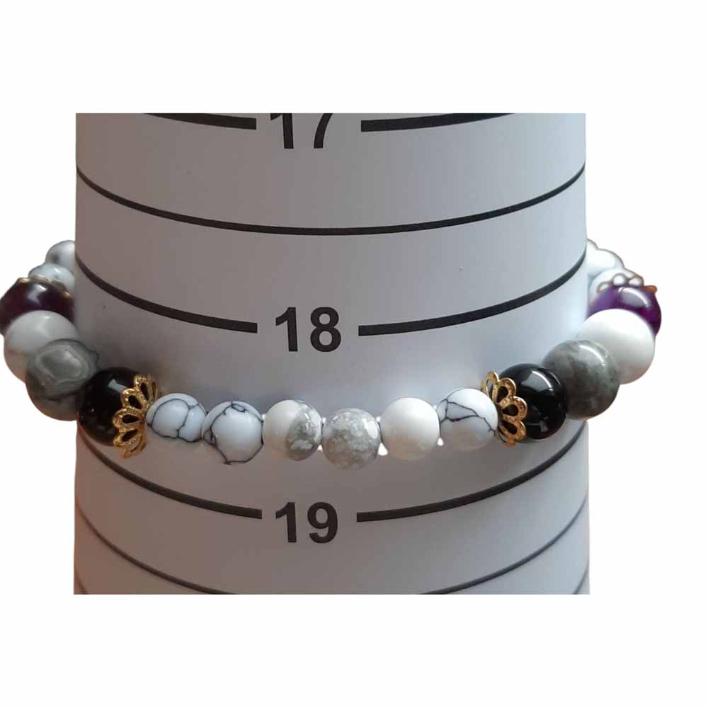 Mixed Stone Bracelet - Asexual Colours