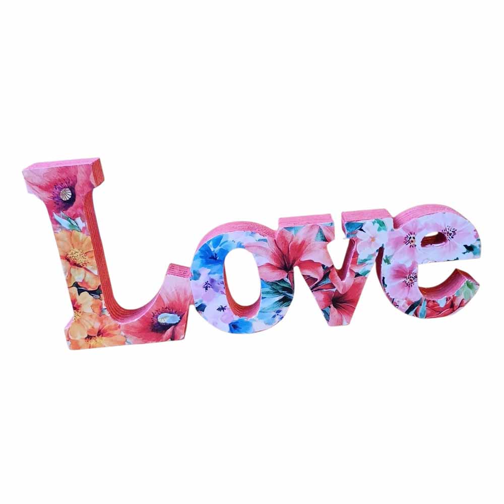 LOVE Wooden Freestanding Decor