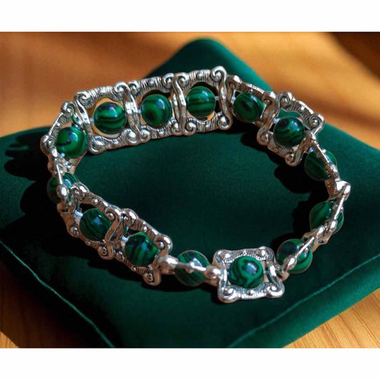 Malachite Beaded Bracelet