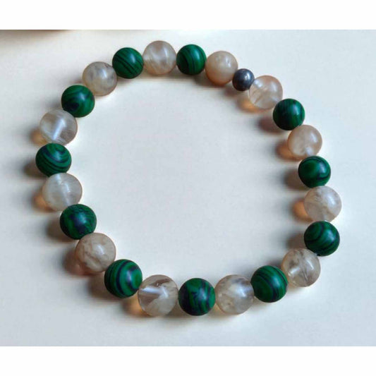 Malachite & Citrine Bracelet