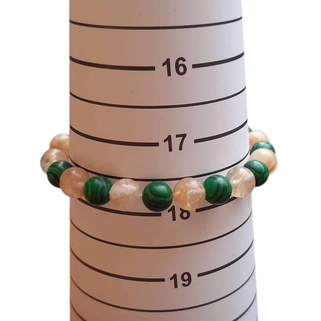 Malachite & Citrine Bracelet