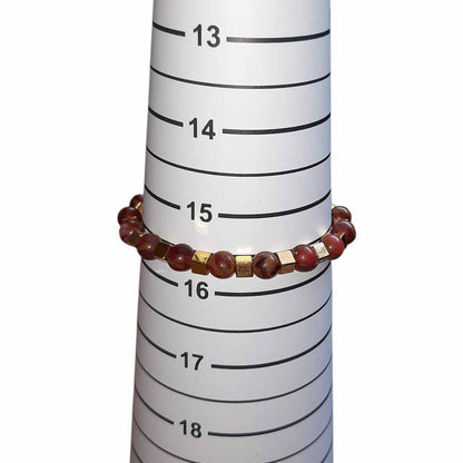 Brown & Gold Beaded Bracelet