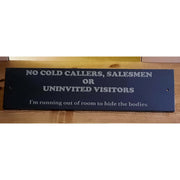 'No Cold Callers' Sign (Humour)
