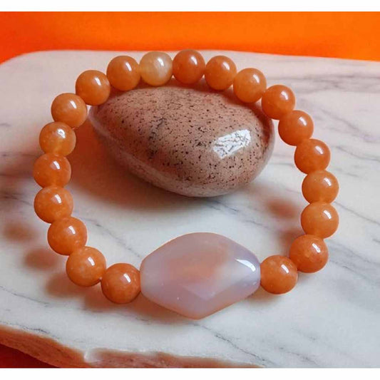 Orange Agate Bracelet