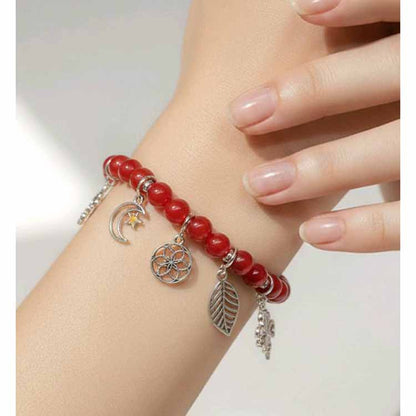 Red Jade Charm Bracelet