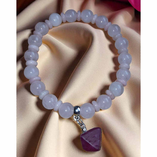 Rose Quartz Beaded Bracelet