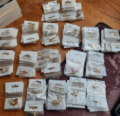 162x Gold Plated Initial Letter Pendants