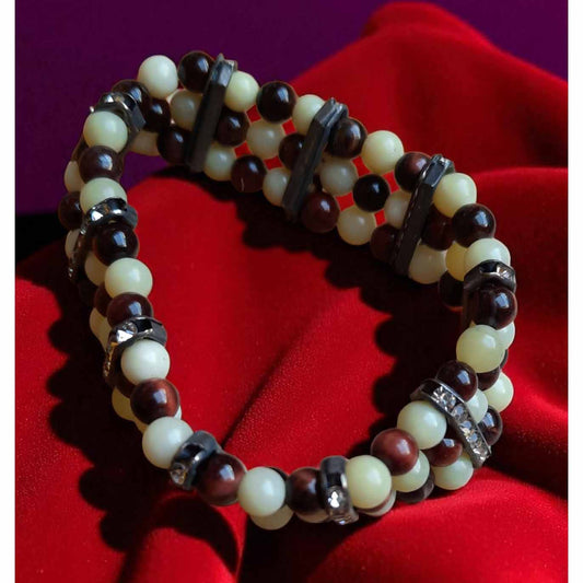 Tigers Eye & Quartz Bracelet