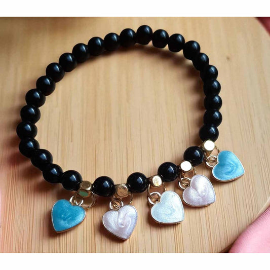 Obsidian Beaded Bracelet