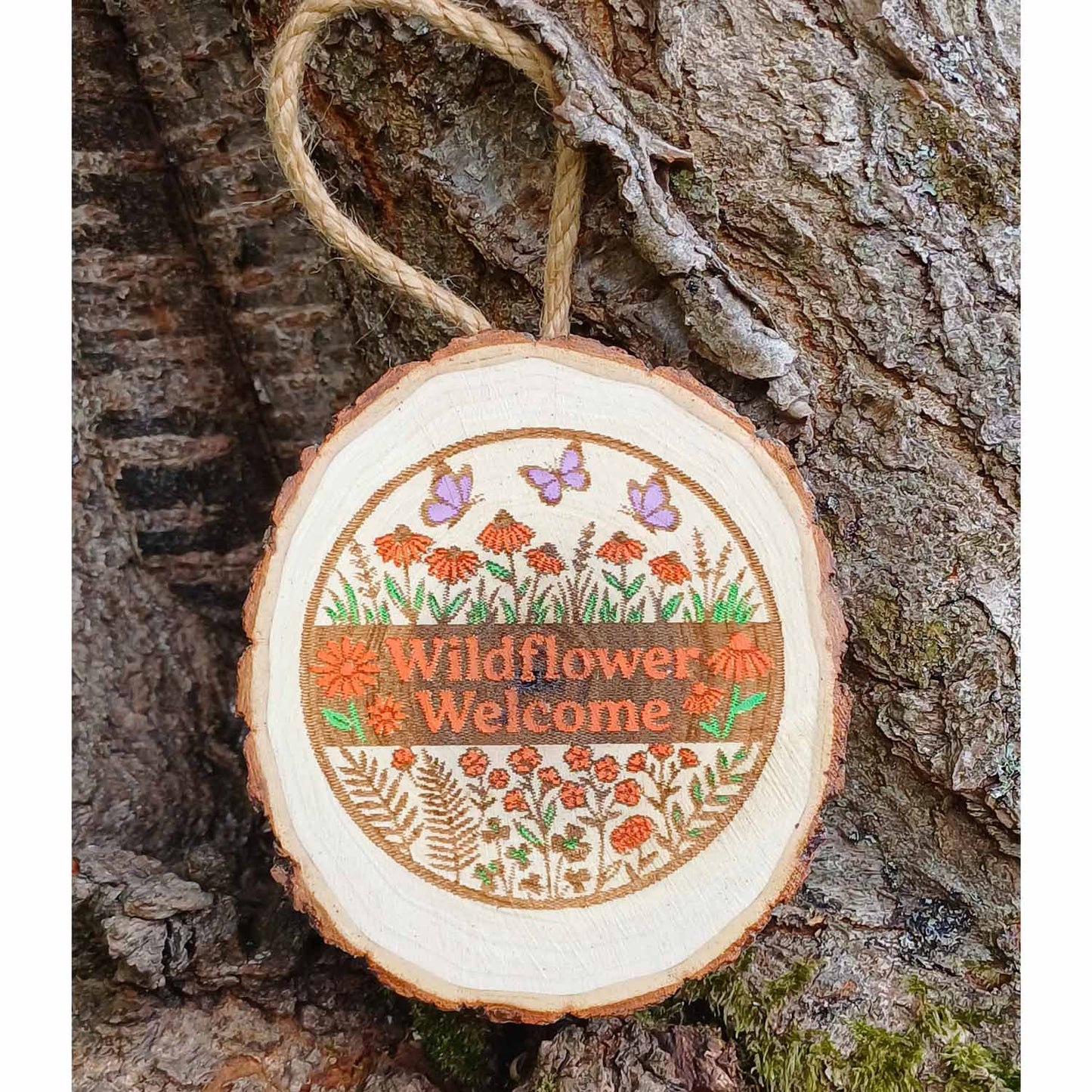 Wildflower Welcome Garden Sign