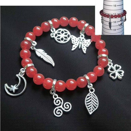 Red Jade Charm Bracelet