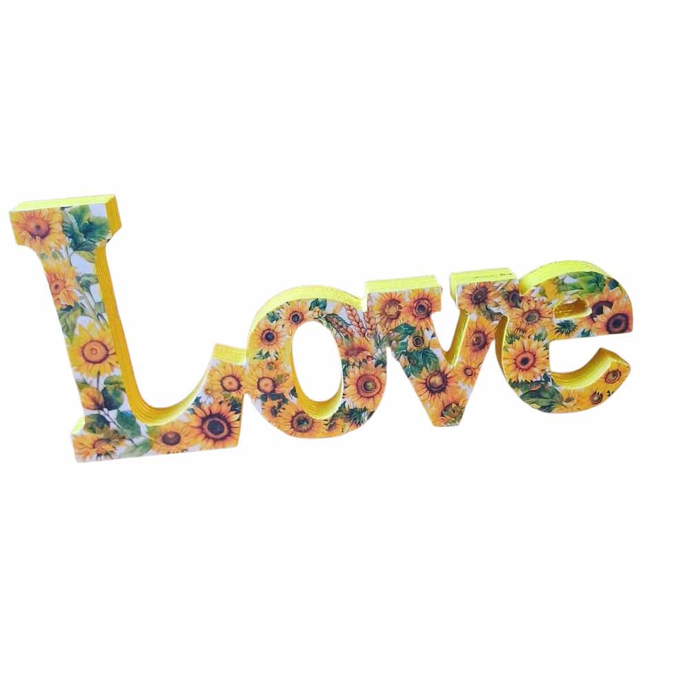 LOVE Wooden Freestanding Decor