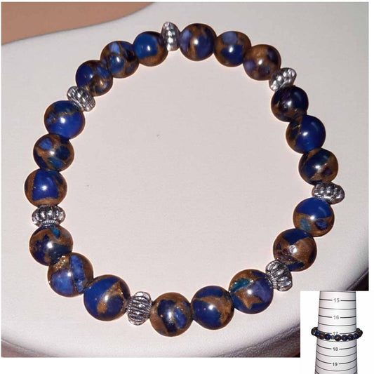 Blue Mosaic Quartz Bracelet