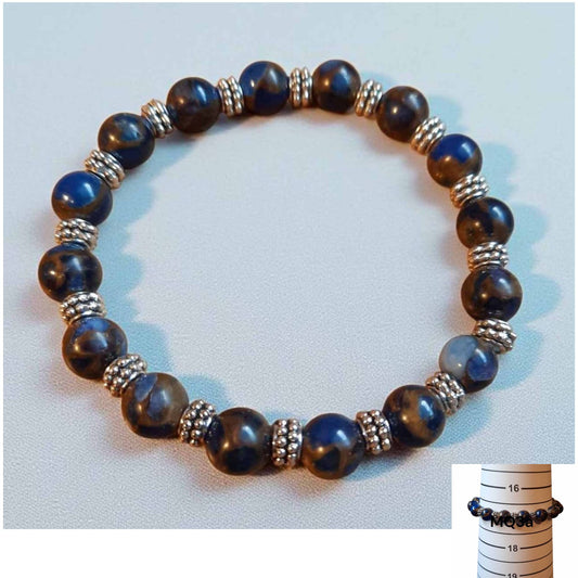 Blue Mosaic Quartz Bracelet