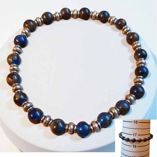 Blue Mosaic Quartz Bracelet