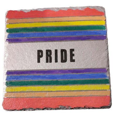 Slate Coasters:  Rainbow Pride