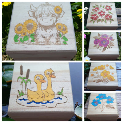 Decorative Wooden Trinket Boxes