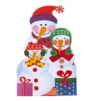 Snowmen Tri-fold Christmas Cards