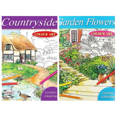Countryside & Garden Flowers Colouring Books