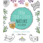 Draw Color & Sticker Nature Sketchbook