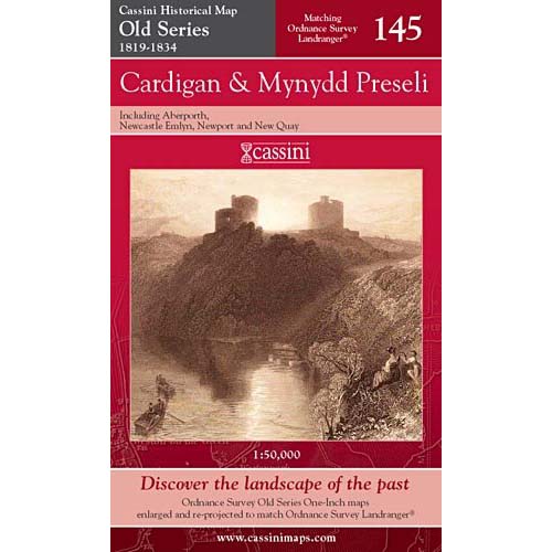 Cardigan & Mynydd Preseli Old Series Map 1819-1834