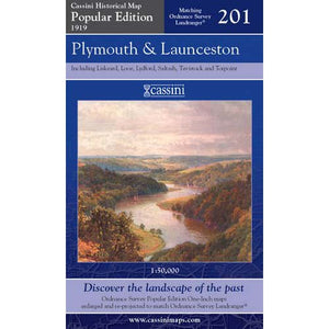 Plymouth & Launceston 1919  Popular Edition Map