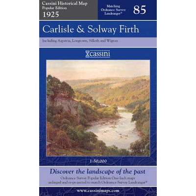 Carlisle & Solway Firth 1925  Popular Edition Map