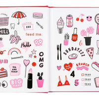 Girl Power Journal / Notebook with Stickers